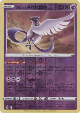 Evolving Skies Galarian Articuno #63/203 reverse holo